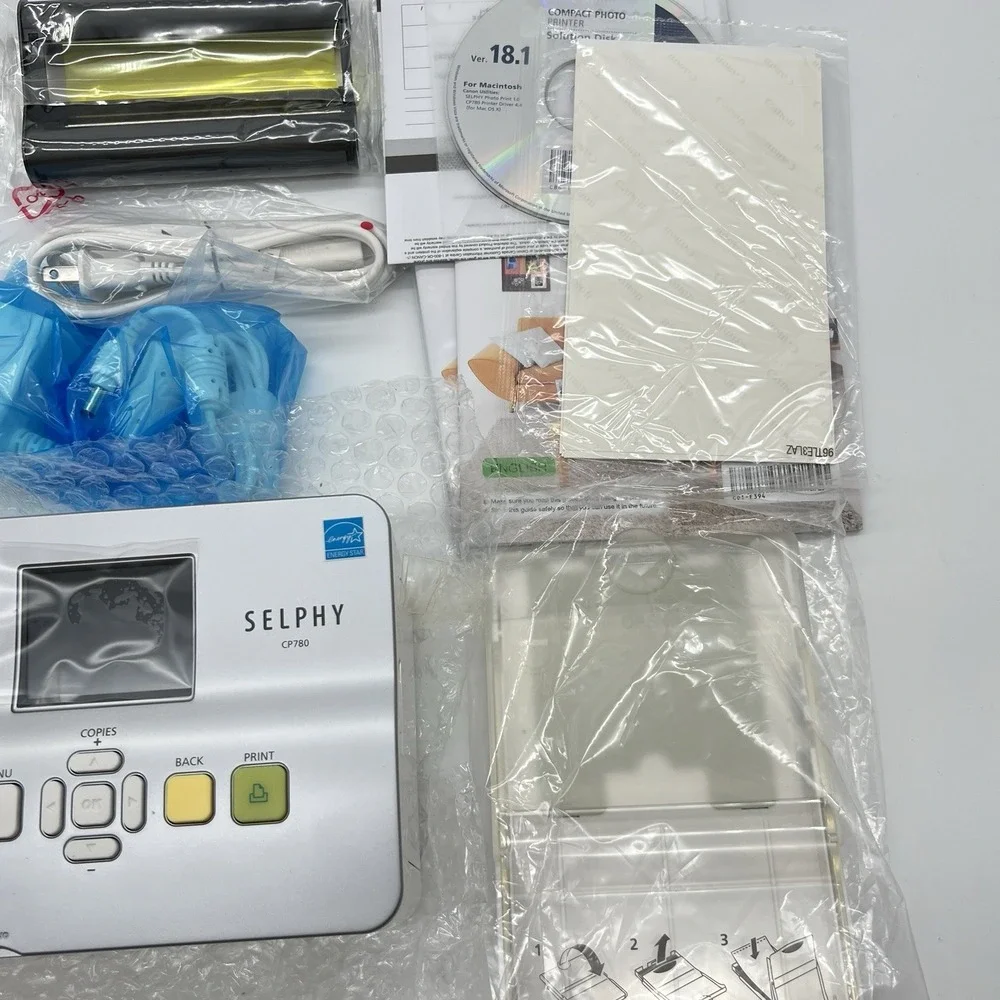 Canon CP780 SELPHY Portable Photo Printer, Silver,Photo Paper Open Box